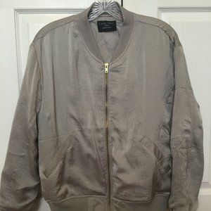 Silver bomber jacket
